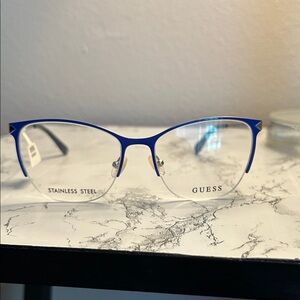 Guess Women's Glasses in Vibrant Blue Size 53-17-135